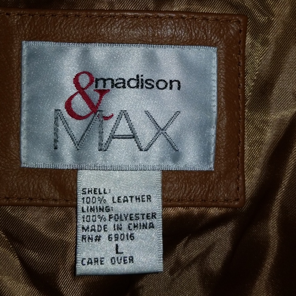 Camel colored REAL leather